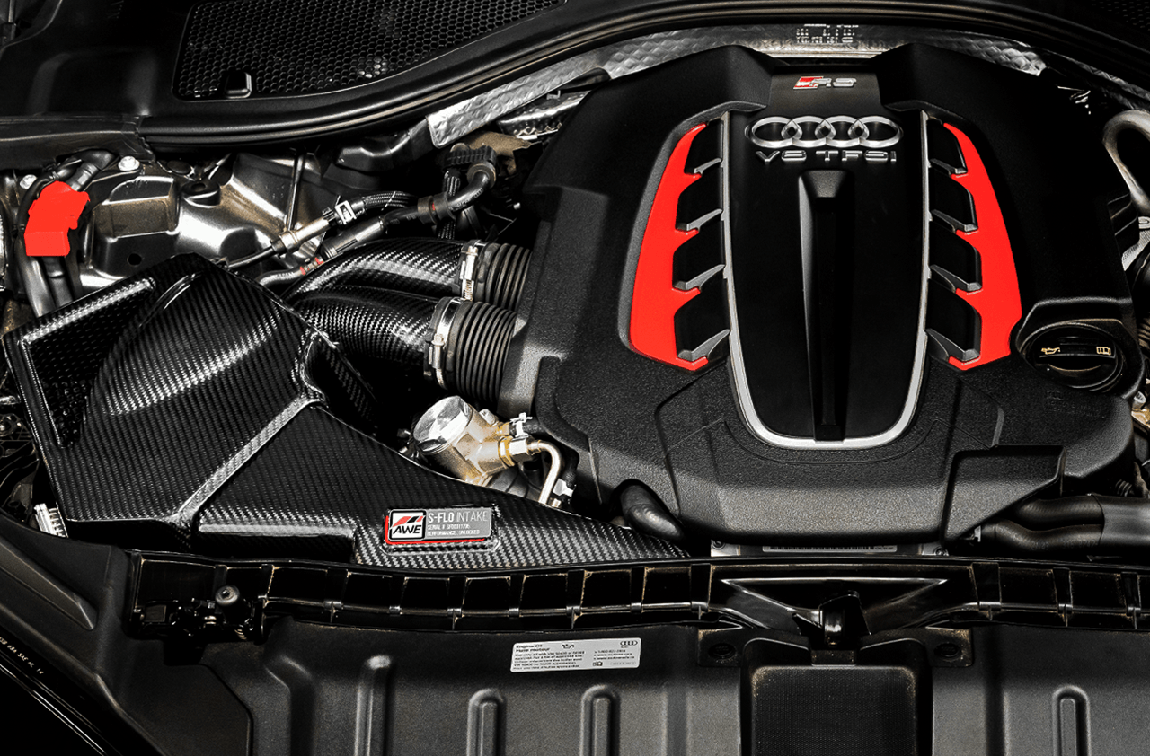 AWE S-FLO Carbon Intake for Audi C7 RS 6 - RS 7 - CARB EO #D-832 - Apollo Off-Road