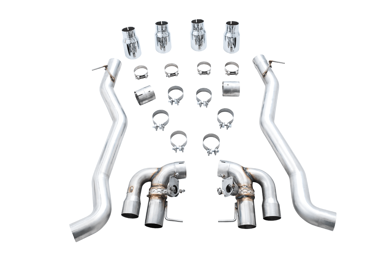 AWE SwitchPath Axleback Exhaust for BMW F90 M5 - Chrome Silver Tips - Apollo Off-Road