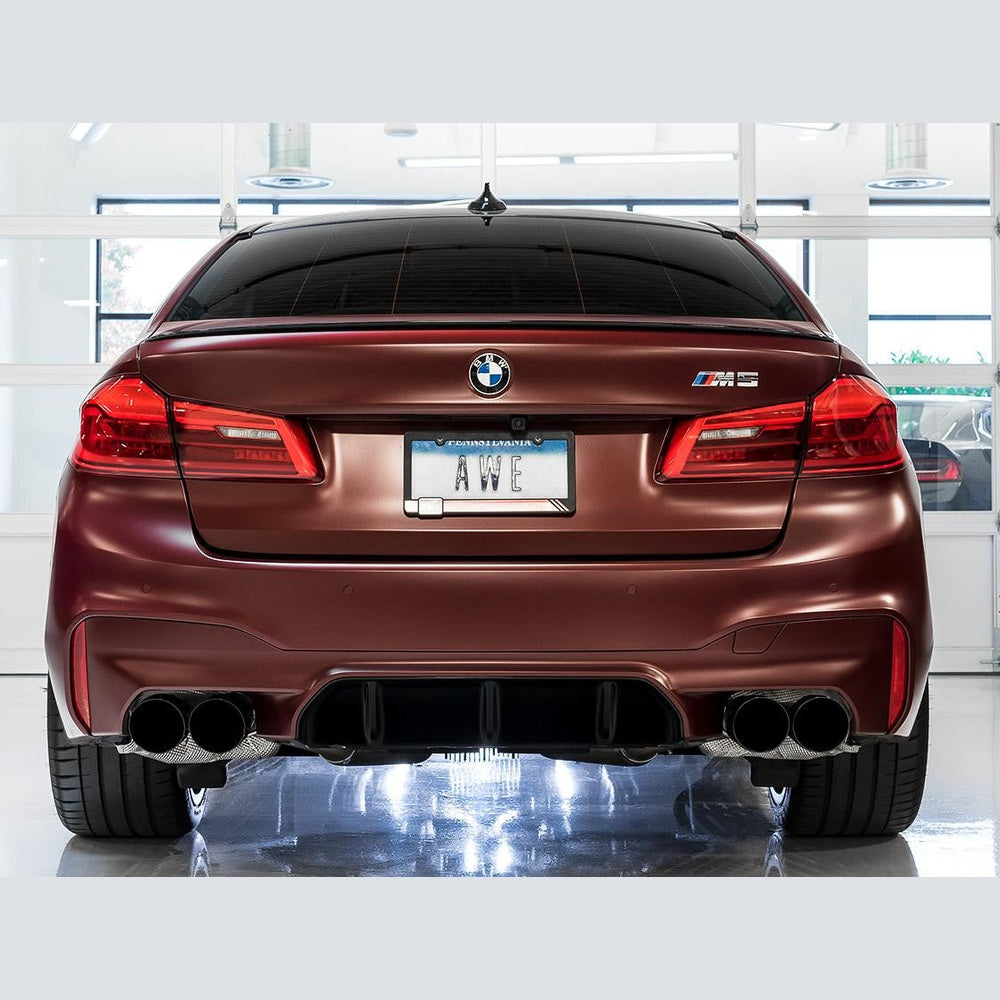 AWE SwitchPath Axleback Exhaust for BMW F90 M5 - Diamond Black Tips - Apollo Off-Road