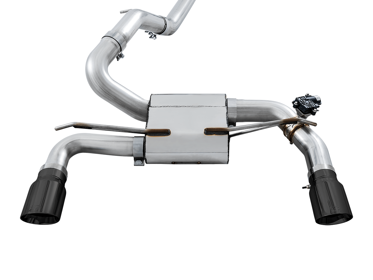 AWE SwitchPath Cat-back Exhaust (with Remote) for Ford Focus RS - Diamond Black Tips - Apollo Off-Road