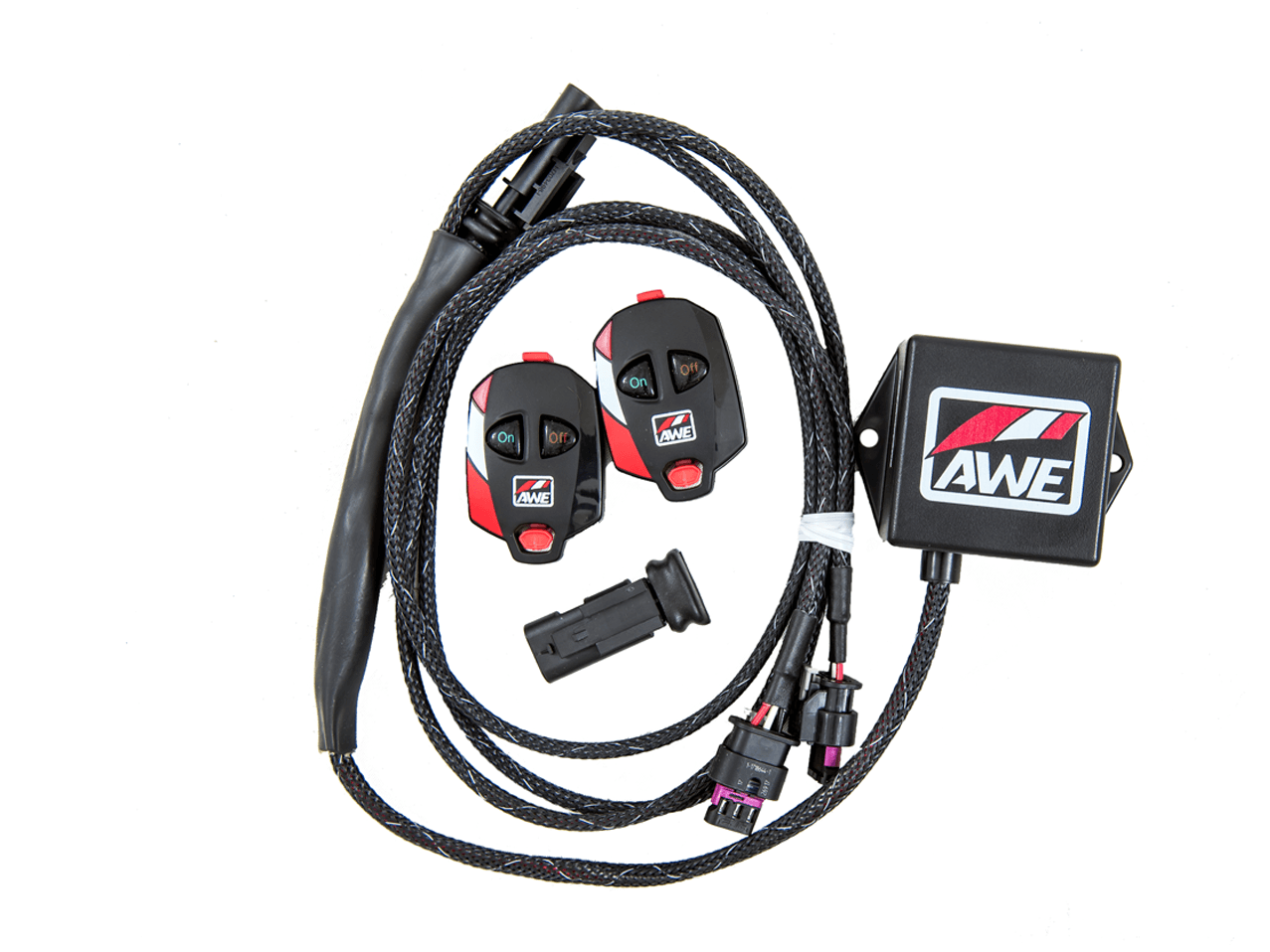 AWE SwitchPath Cat-back Exhaust (with Remote) for Ford Focus RS - Diamond Black Tips - Apollo Off-Road