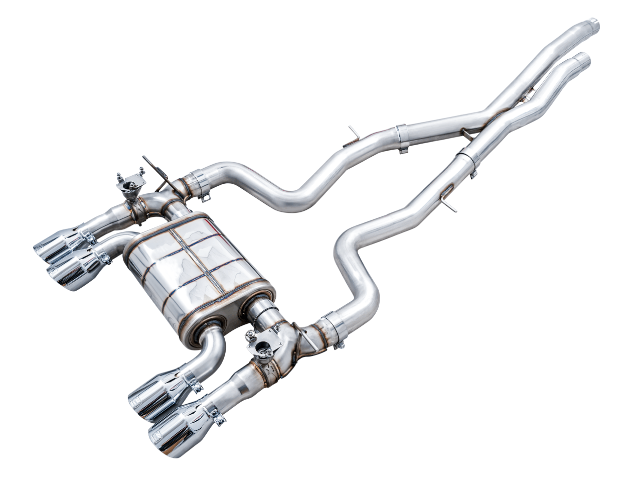 AWE SwitchPath Catback Exhaust for BMW F8X M3-M4 - Chrome Silver - Apollo Off-Road