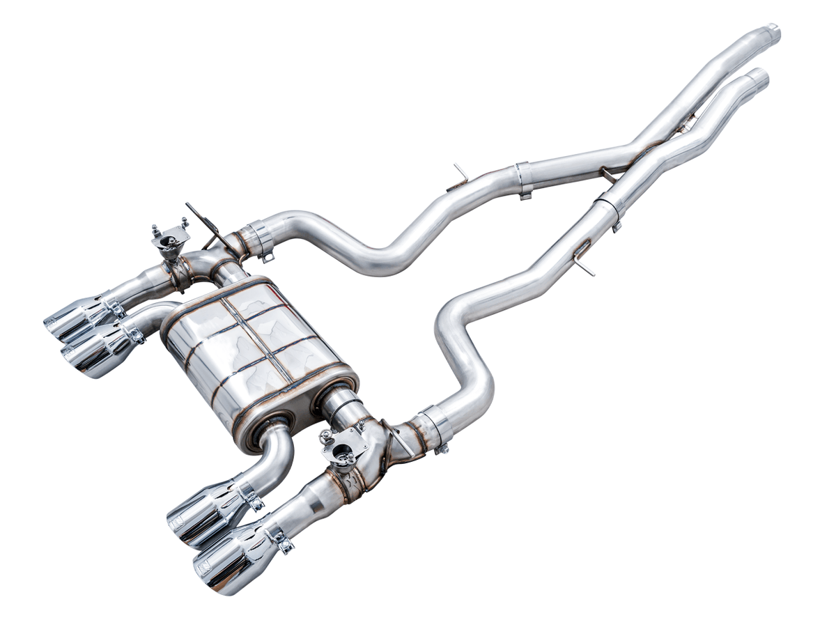AWE SwitchPath Catback Exhaust for BMW F8X M3-M4 - Chrome Silver - Apollo Off-Road
