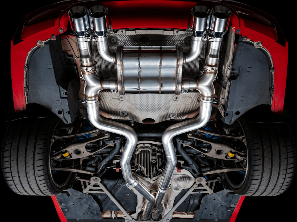AWE SwitchPath Catback Exhaust for BMW F8X M3-M4 - Chrome Silver - Apollo Off-Road