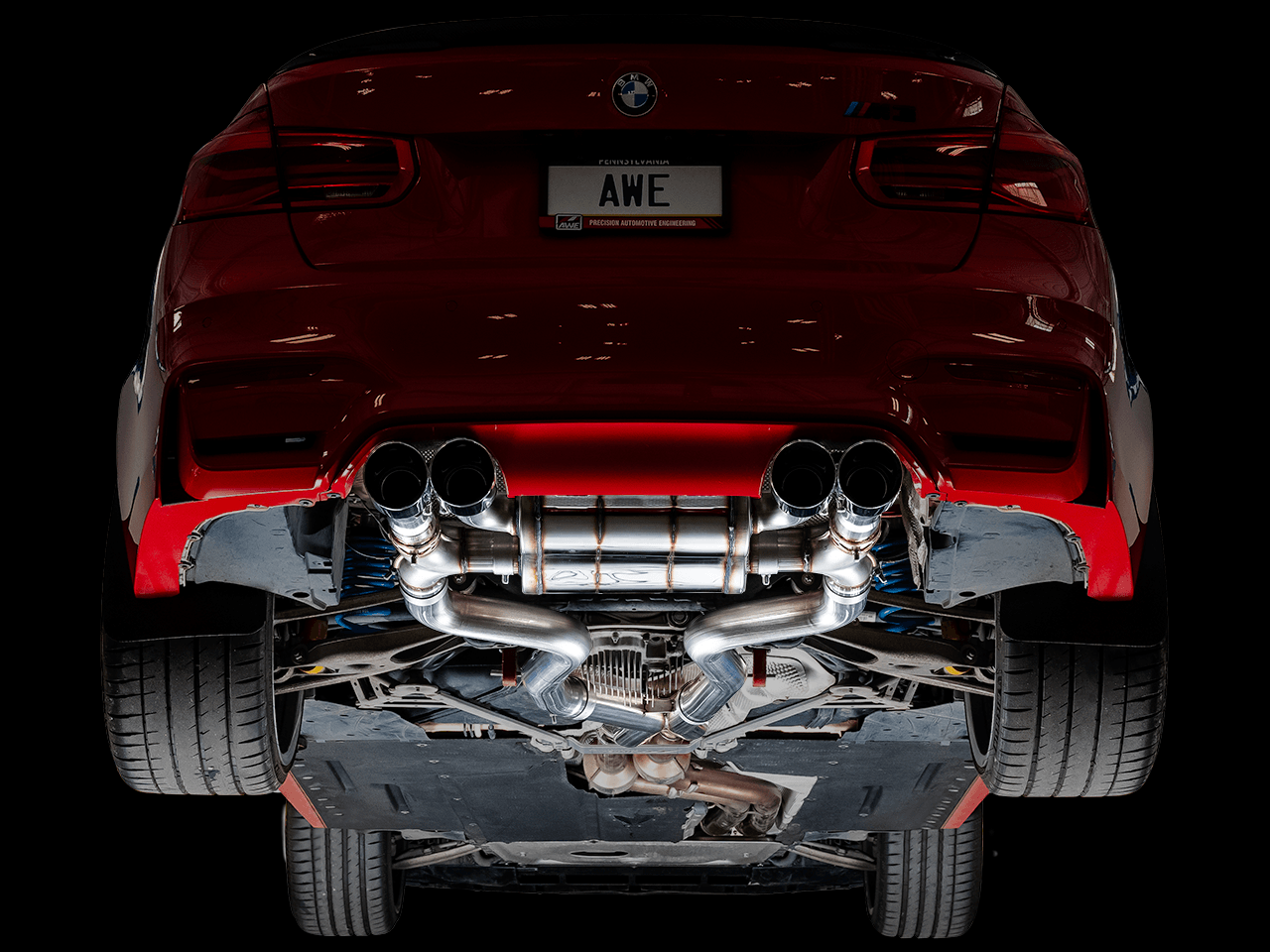 AWE SwitchPath Catback Exhaust for BMW F8X M3-M4 - Chrome Silver - Apollo Off-Road