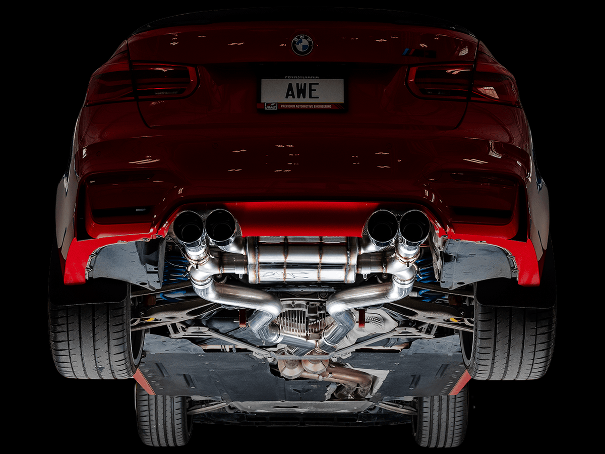 AWE SwitchPath Catback Exhaust for BMW F8X M3-M4 - Chrome Silver - Apollo Off-Road