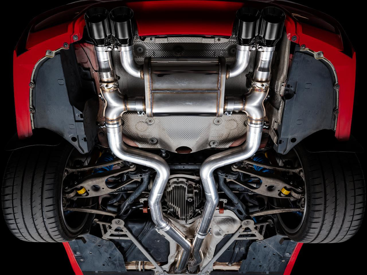 AWE SwitchPath Catback Exhaust for BMW F8X M3-M4 - Diamond Black - Apollo Off-Road