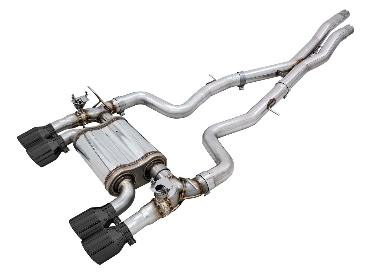 AWE SwitchPath Catback Exhaust for BMW F8X M3-M4 - Diamond Black - Apollo Off-Road