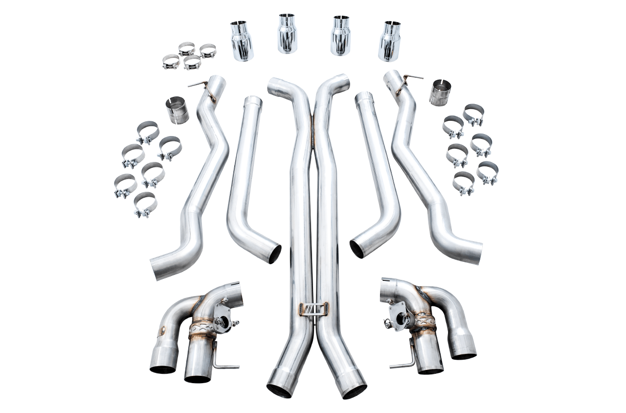 AWE SwitchPath Catback Exhaust for BMW F90 M5 - Chrome Silver Tips - Apollo Off-Road