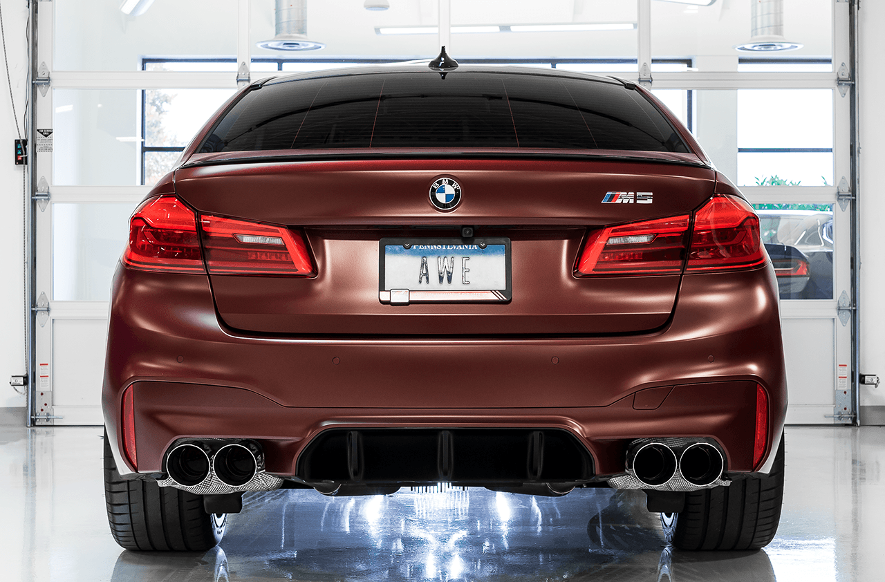 AWE SwitchPath Catback Exhaust for BMW F90 M5 - Chrome Silver Tips - Apollo Off-Road