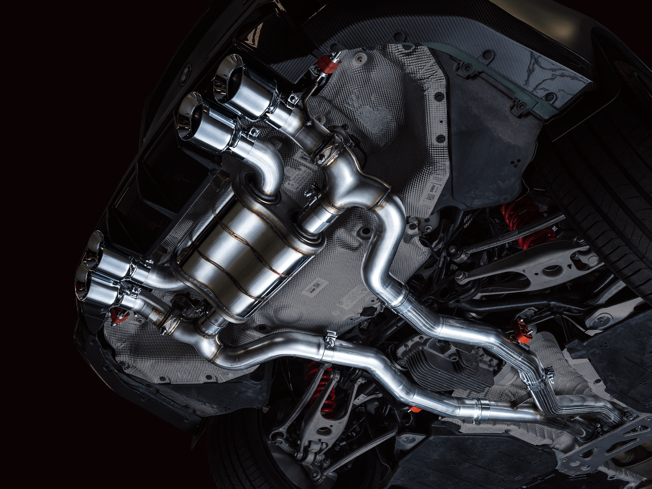 AWE SwitchPath Catback Exhaust for BMW G8X M3-M4 - Diamond Black Tips - Apollo Off-Road