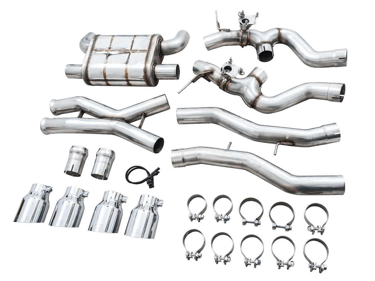 AWE SwitchPath Catback Exhaust for BMW G8X M3-M4 - Diamond Black Tips - Apollo Off-Road