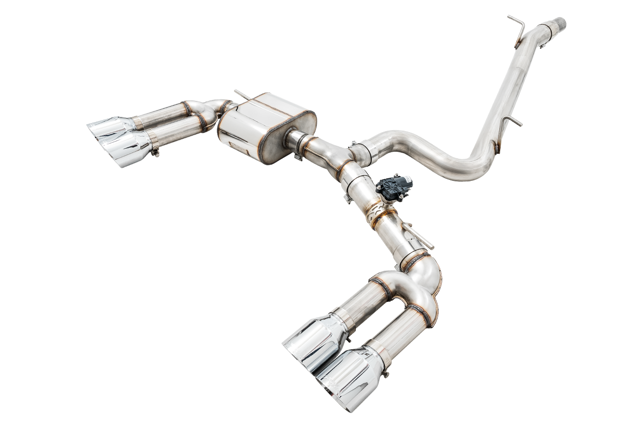 AWE SwitchPath Exhaust for Audi 8V S3 - Chrome Silver Tips, 102mm - Apollo Off-Road