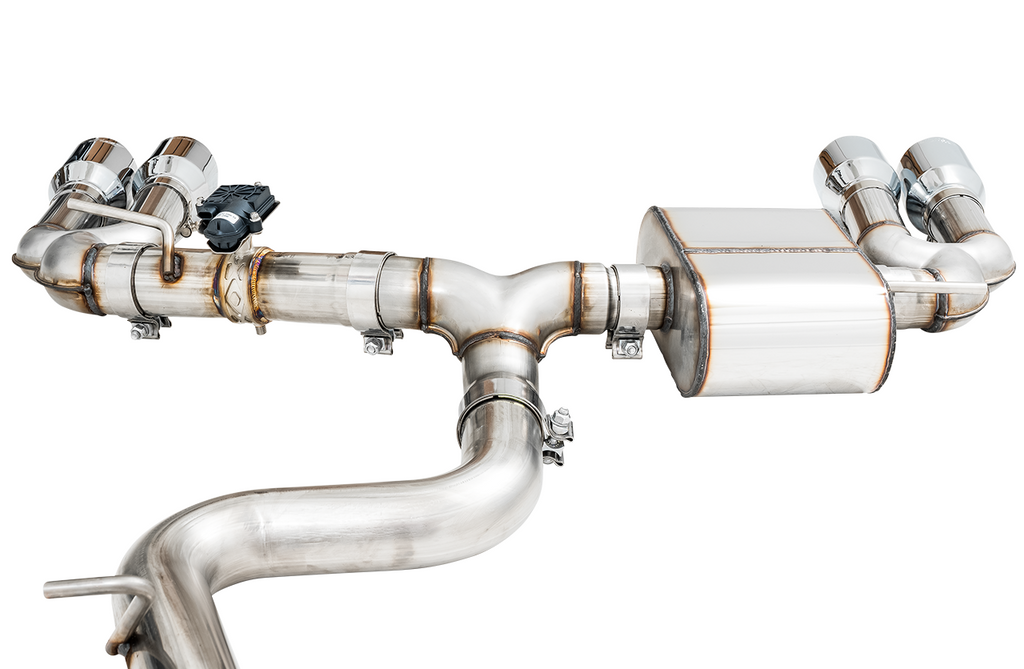 AWE SwitchPath Exhaust for Audi 8V S3 - Chrome Silver Tips, 102mm - Apollo Off-Road