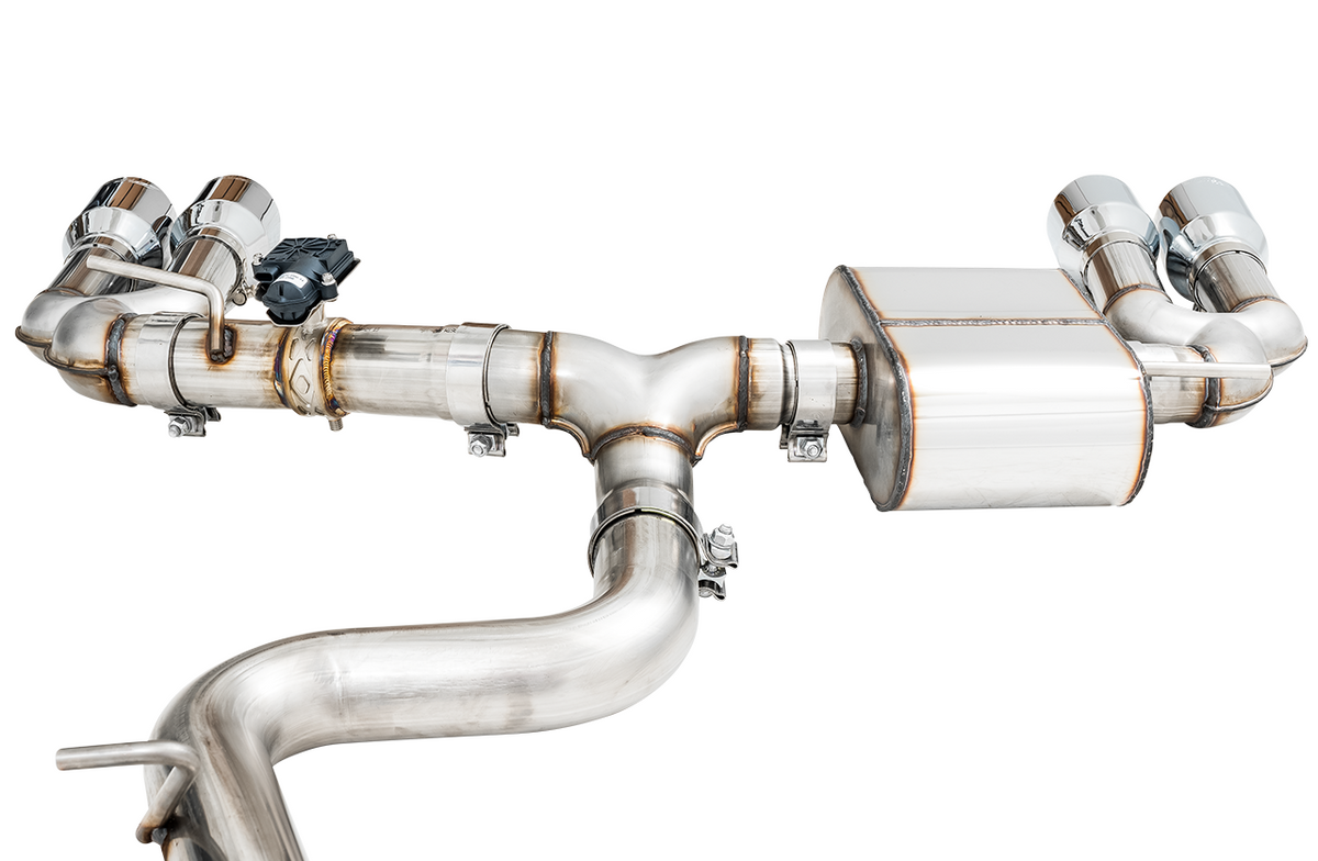 AWE SwitchPath Exhaust for Audi 8V S3 - Chrome Silver Tips, 102mm - Apollo Off-Road