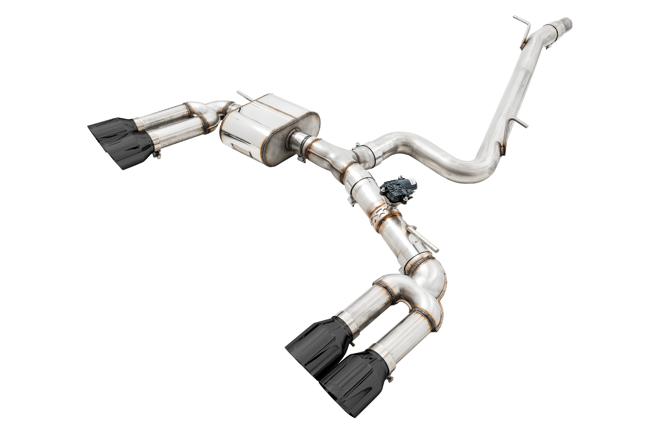 AWE SwitchPath Exhaust for Audi 8V S3 - Diamond Black Tips, 102mm - Apollo Off-Road