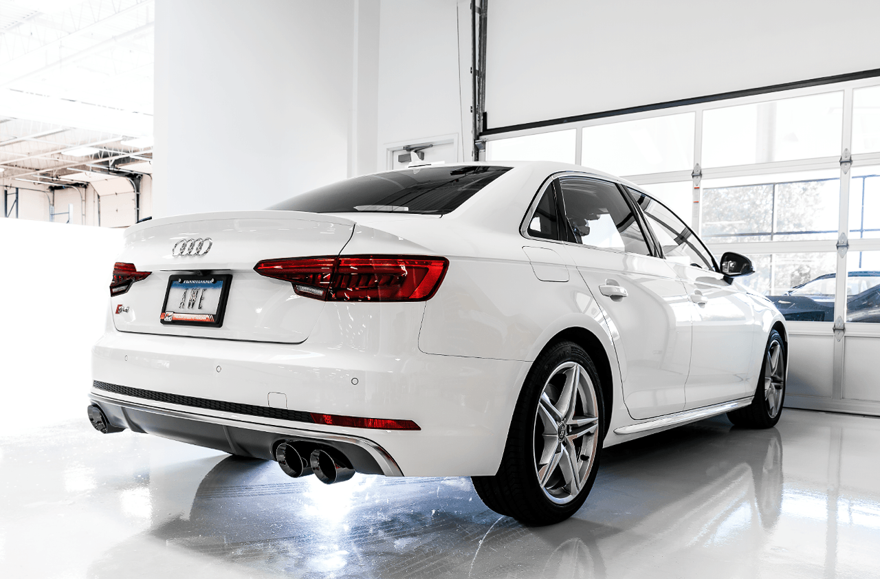 AWE SwitchPath Exhaust for Audi B9 S4 - Non-Resonated - Diamond Black 102mm Tips - Apollo Off-Road