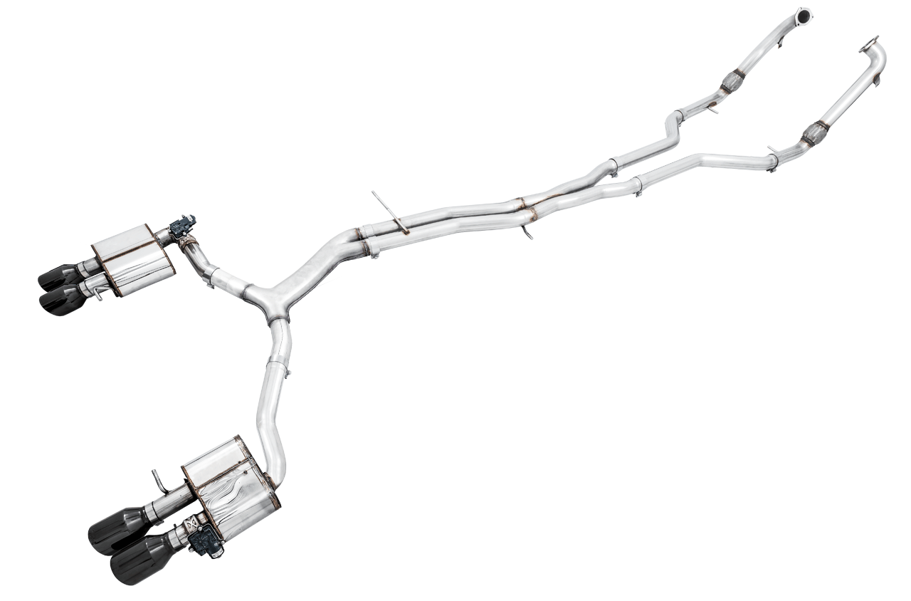 AWE SwitchPath Exhaust for Audi B9 S5 Sportback - Non-Resonated - Diamond Black 102mm Tips - Apollo Off-Road