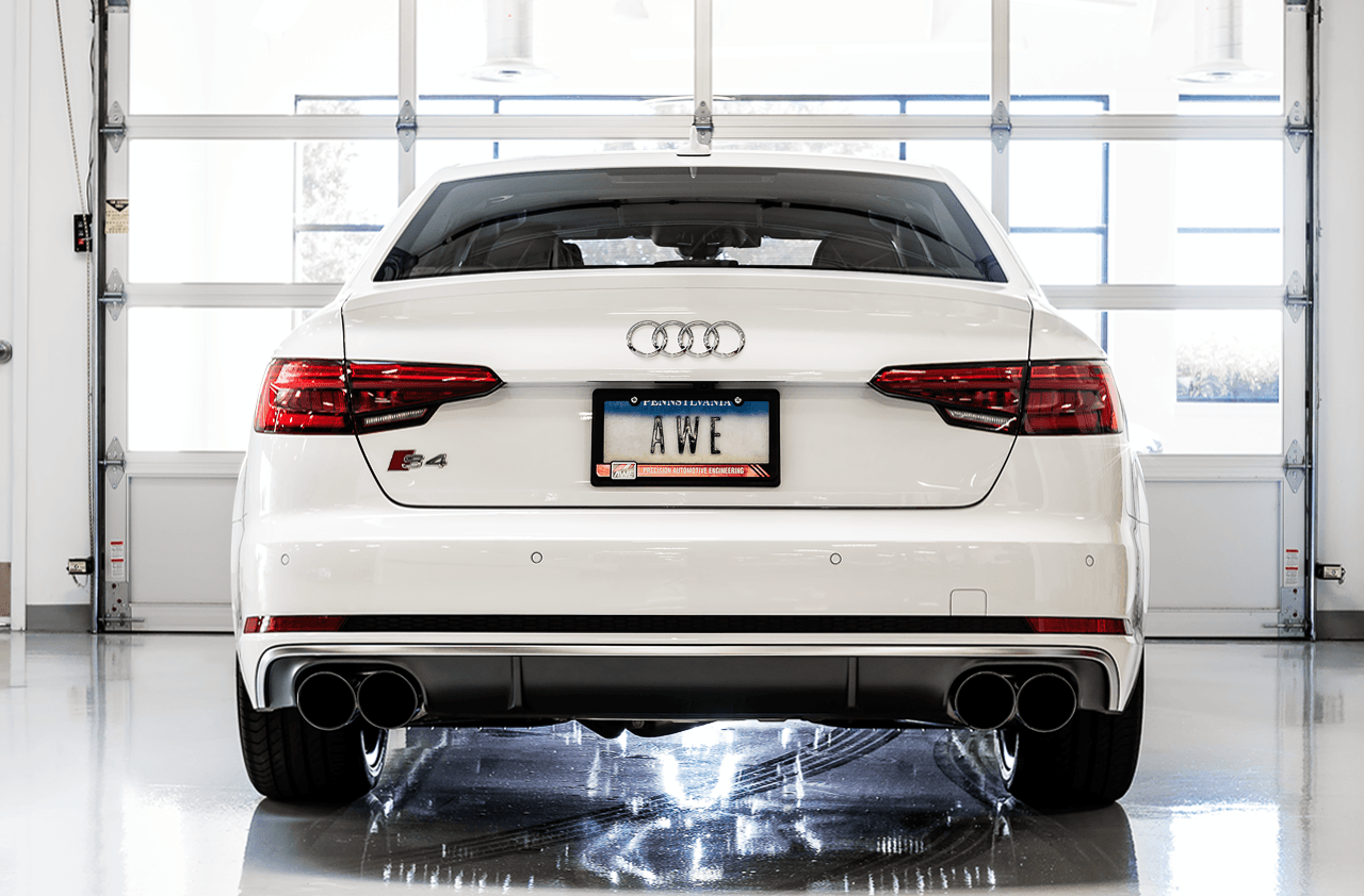 AWE SwitchPath Exhaust for Audi B9 S5 Sportback - Non-Resonated - Diamond Black 102mm Tips - Apollo Off-Road