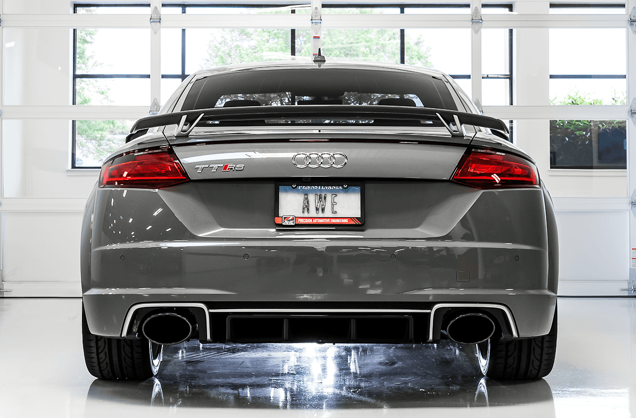AWE SwitchPath Exhaust for Audi MK3 TT RS - Diamond Black RS-style Tips - Apollo Off-Road