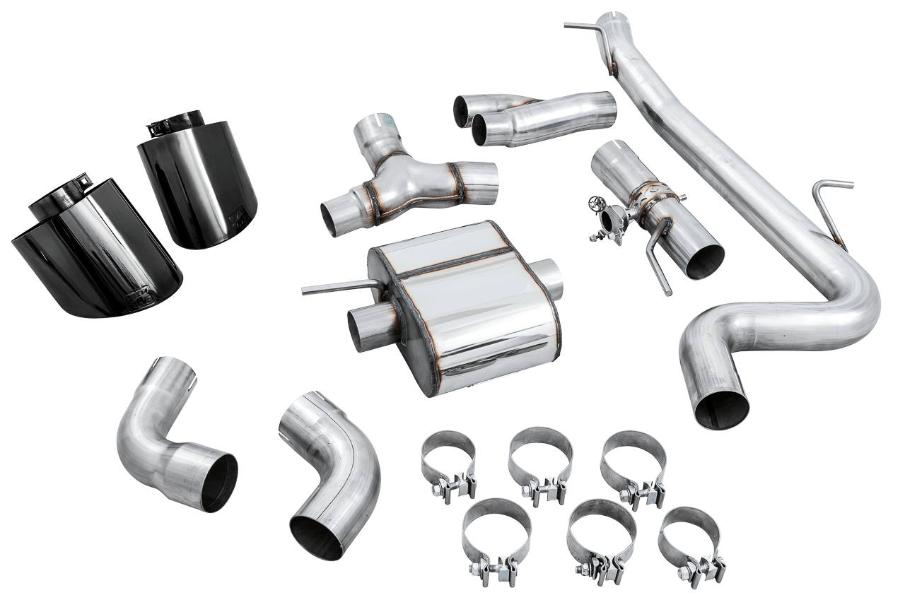 AWE SwitchPath Exhaust for Audi MK3 TT RS - Diamond Black RS-style Tips - Apollo Off-Road