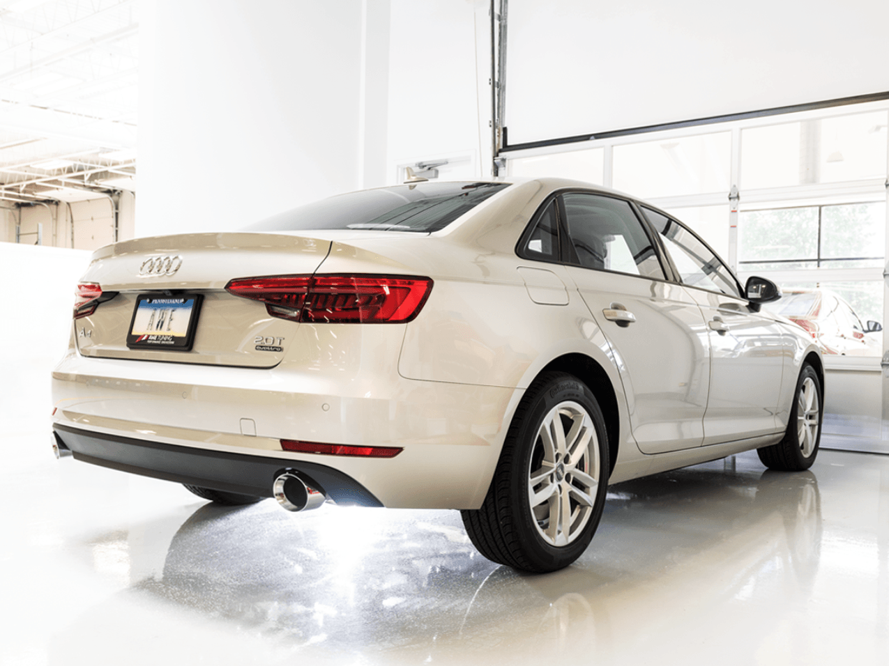 AWE SwitchPath Exhaust for B9 A4, Dual Outlet - Chrome Silver Tips (includes DP and SwitchPath Remote) - Apollo Off-Road