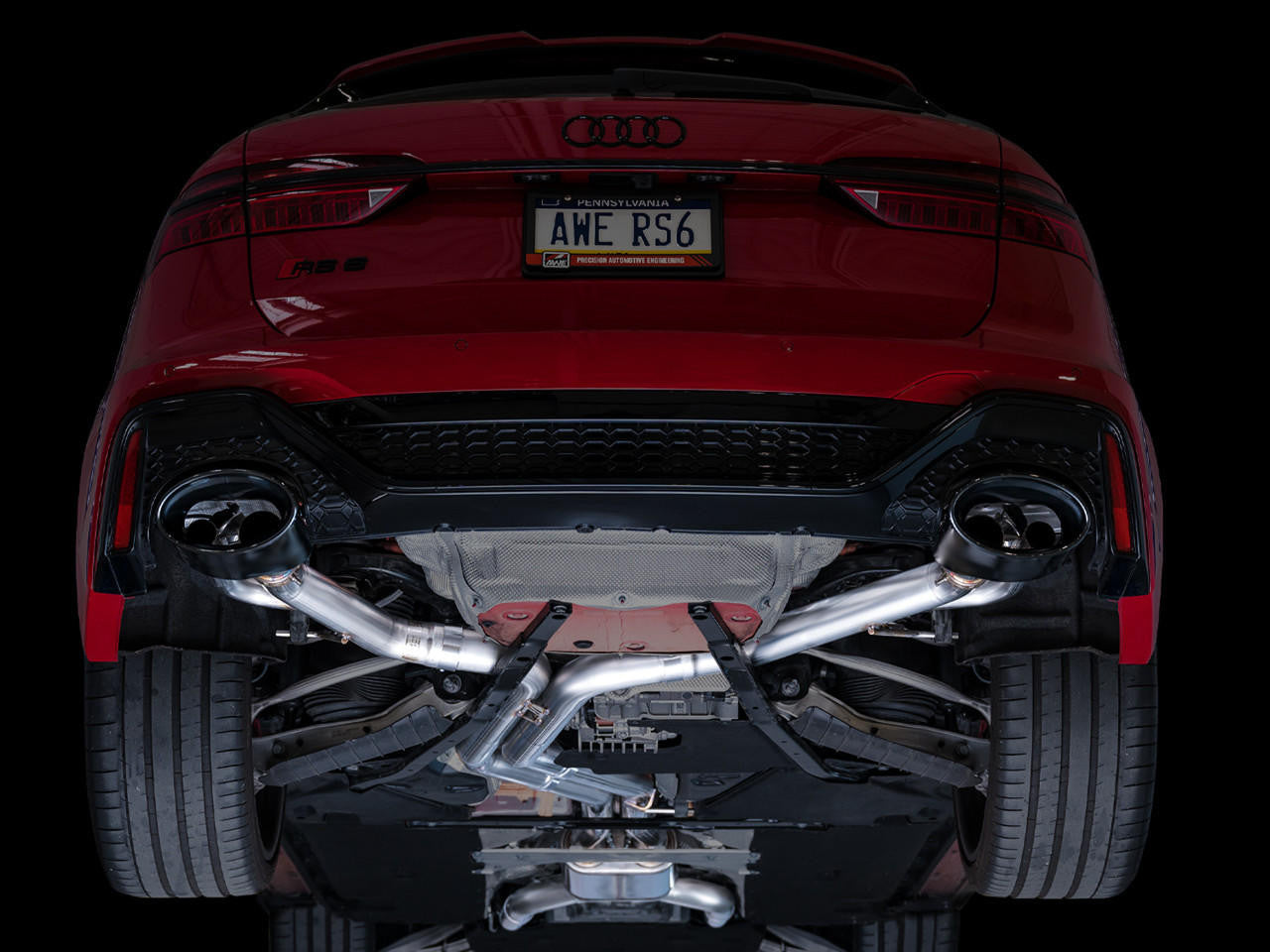 AWE SwitchPath Exhaust for C8 Audi RS 6-RS 7 - Diamond Black RS-style Tips - Apollo Off-Road
