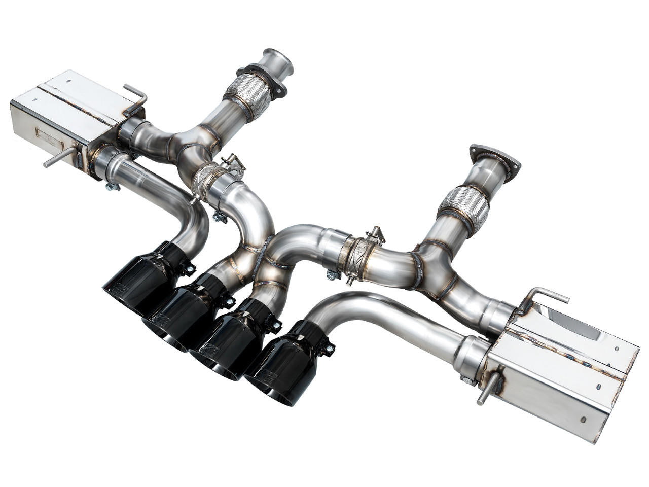 AWE SwitchPath Exhaust for C8 Corvette Z06 - Diamond Black Tips - Apollo Off-Road