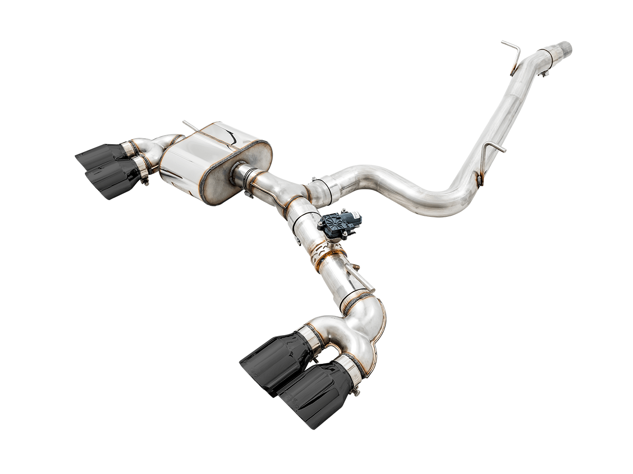AWE SwitchPath Exhaust for MK7.5 Golf R - Diamond Black Tips, 102mm - Apollo Off-Road