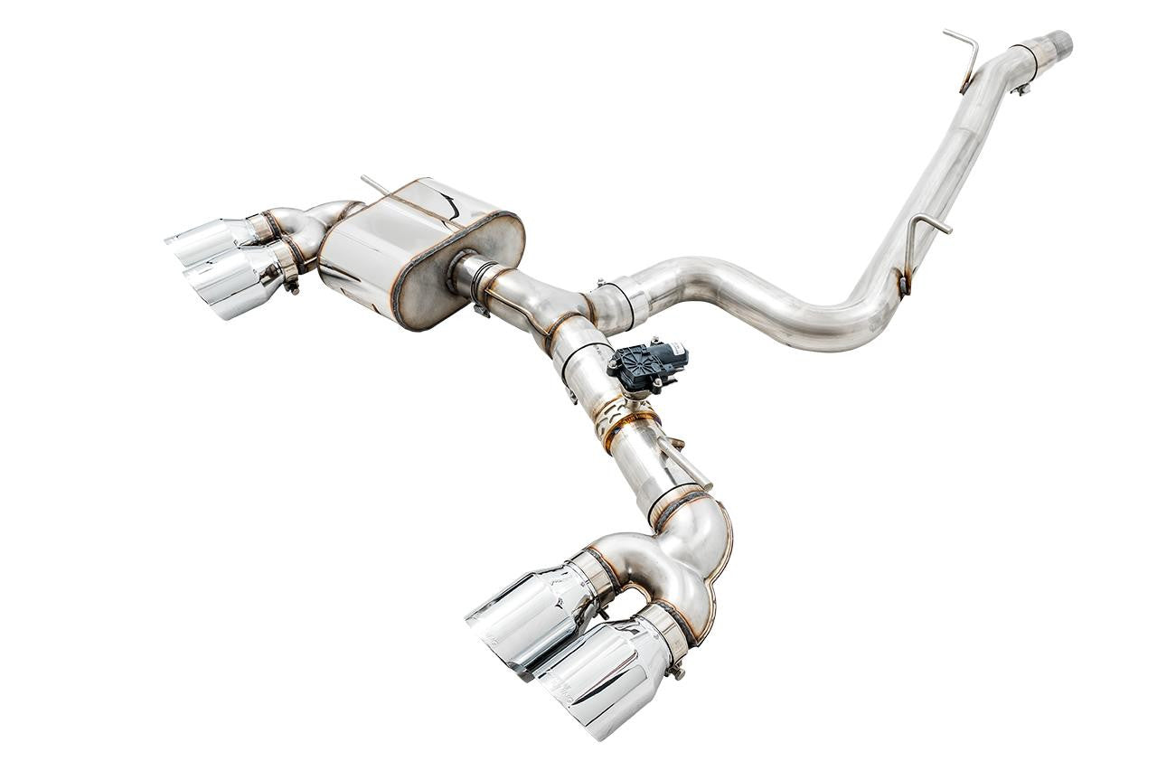 AWE SwitchPath Exhaust for MK7 Golf R - Chrome Silver Tips, 102mm - Apollo Off-Road