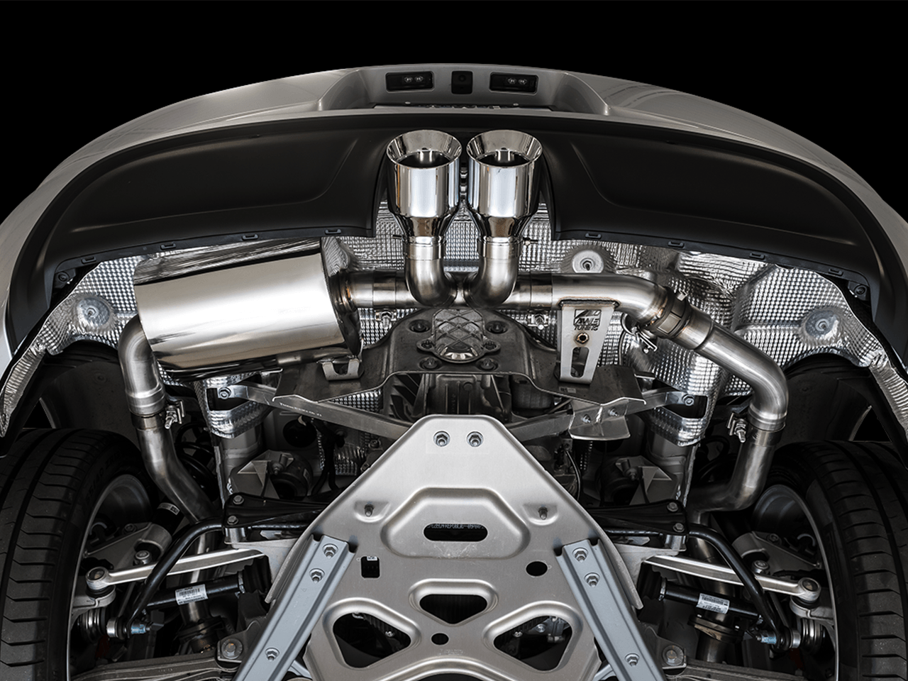AWE SwitchPath Exhaust for Porsche 718 Boxster - Cayman (PSE Only) - Chrome Silver Tips - Apollo Off-Road