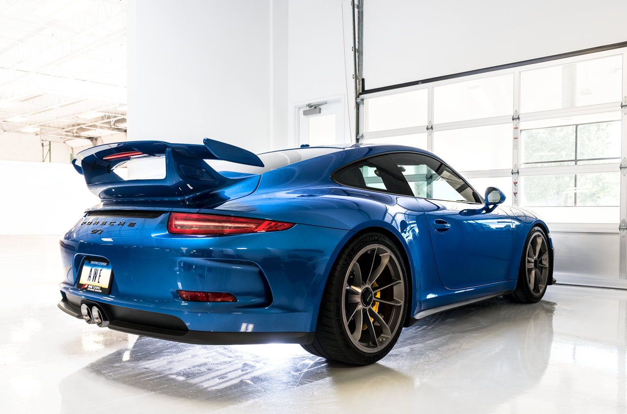 AWE SwitchPath Exhaust for Porsche 991.1 - 991.2 GT3 - RS - Chrome Silver Tips - Apollo Off-Road
