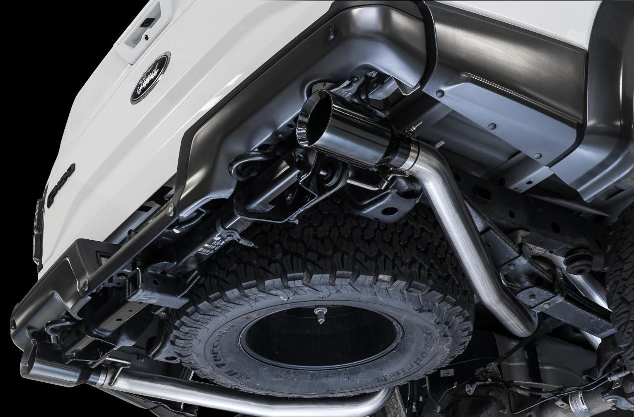 AWE Tailpipe Conversion Kit for Ford Raptor - Diamond Black 5" Tips (AWE 2FG required) - Apollo Off-Road
