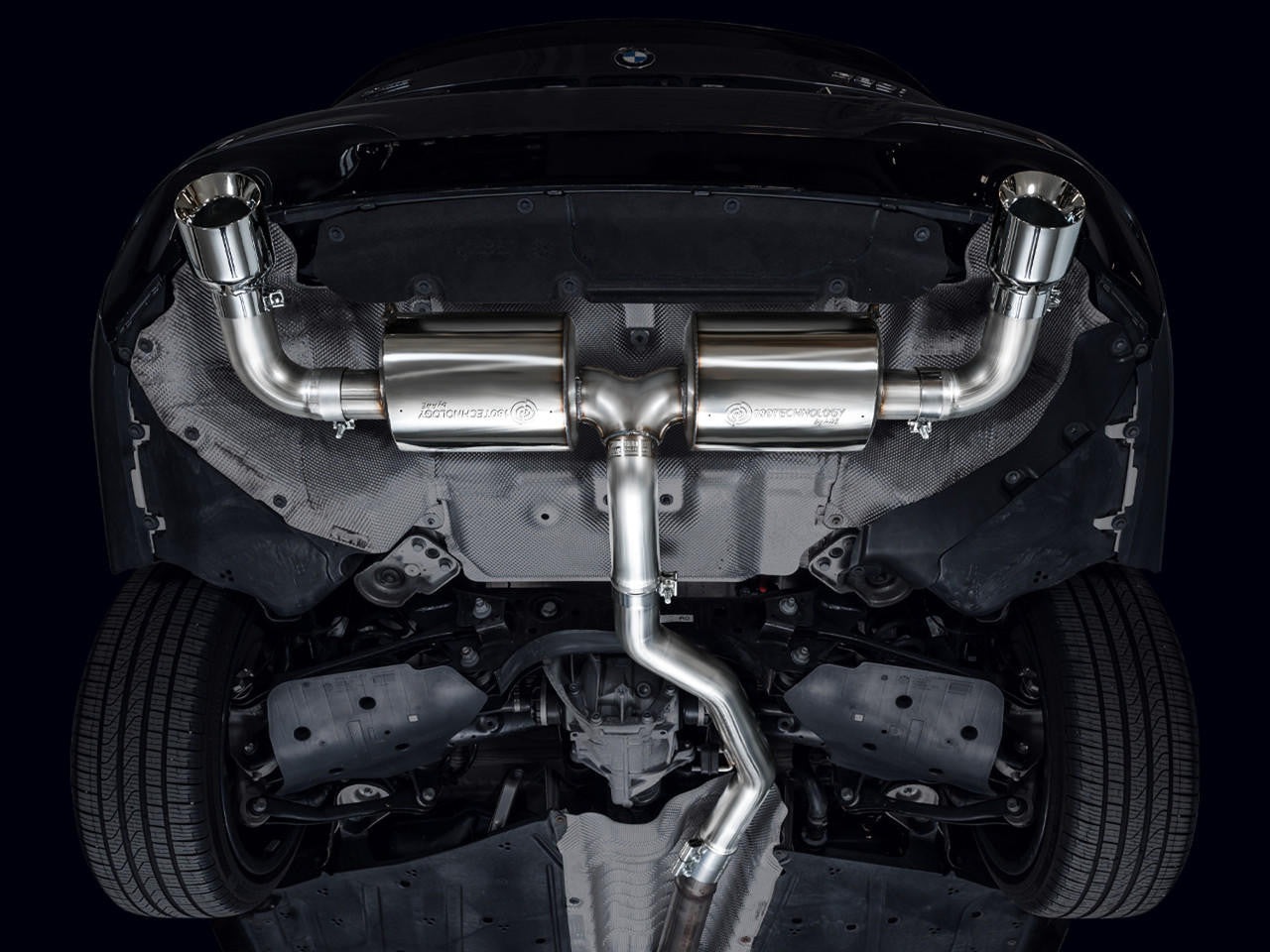AWE Touring Edition Axle Back Exhaust for BMW G2X 330i-430i - Chrome Silver - Apollo Off-Road