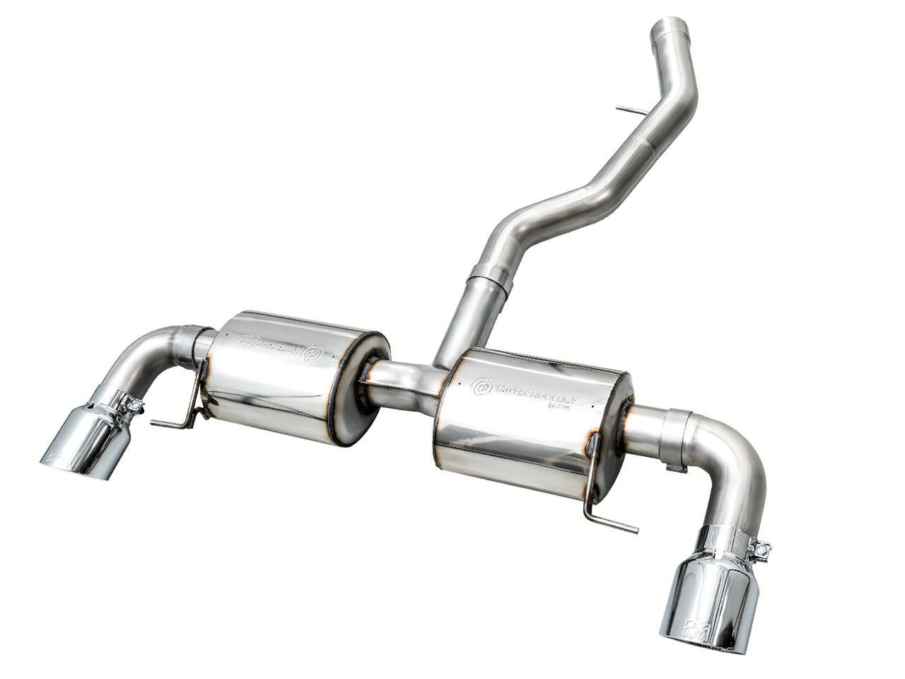 AWE Touring Edition Axle Back Exhaust for BMW G2X 330i-430i - Chrome Silver - Apollo Off-Road