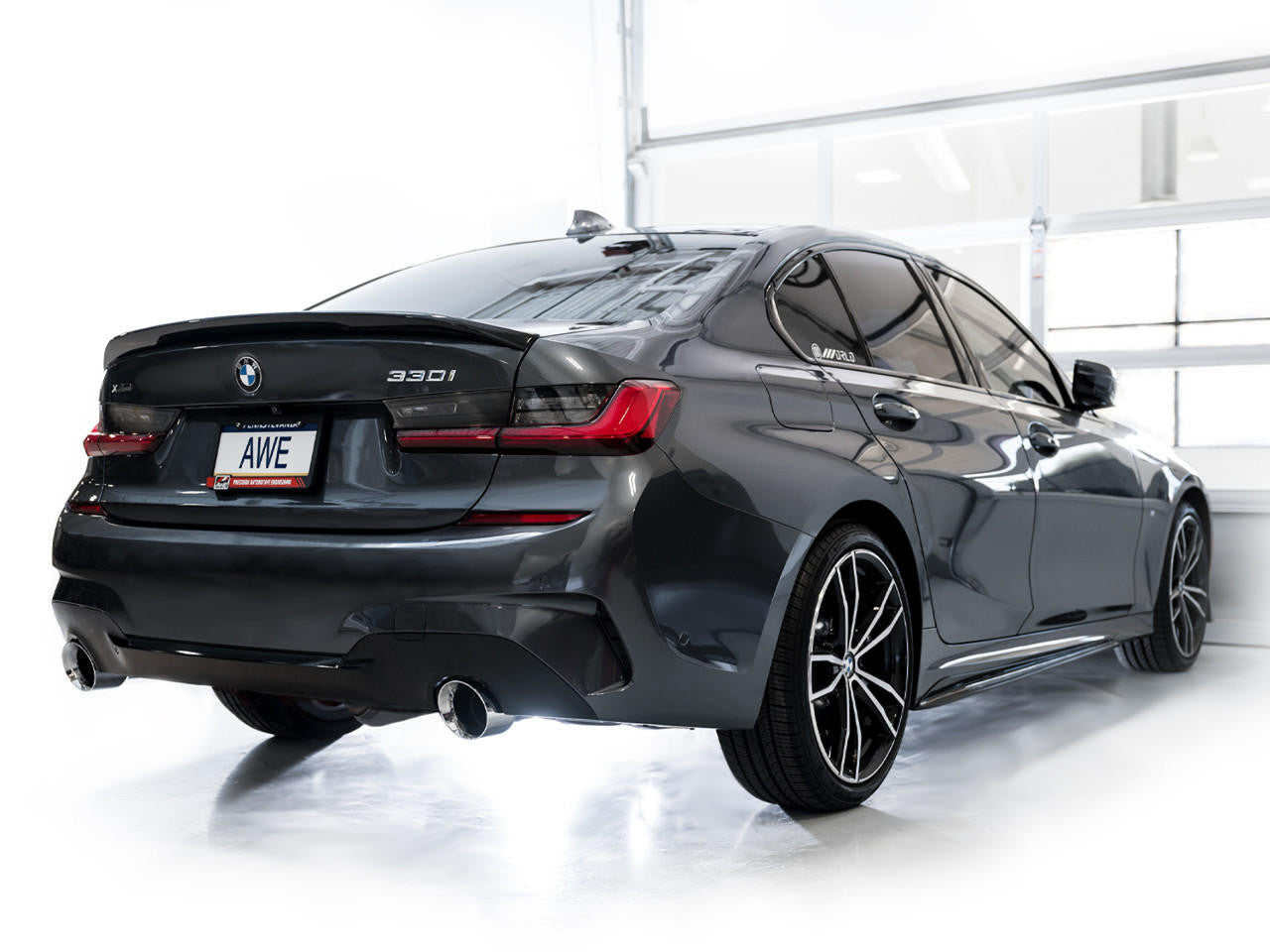 AWE Touring Edition Axle Back Exhaust for BMW G2X 330i-430i - Chrome Silver - Apollo Off-Road