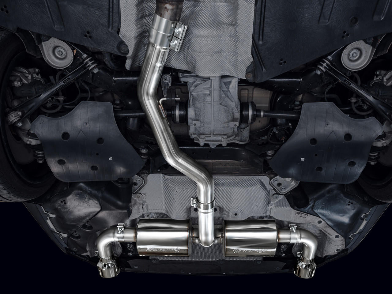 AWE Touring Edition Axle Back Exhaust for BMW G2X 330i-430i - Chrome Silver - Apollo Off-Road