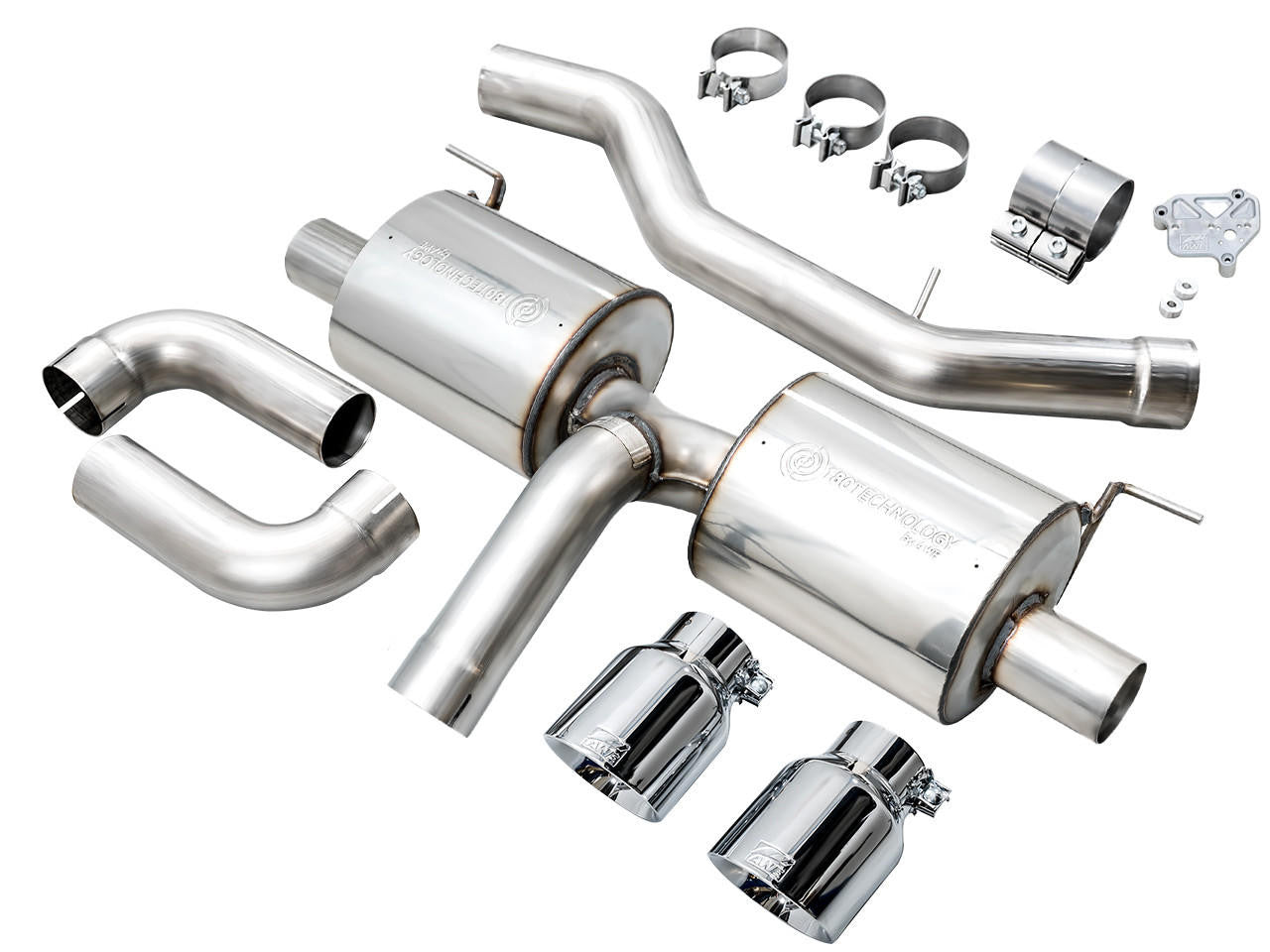 AWE Touring Edition Axle Back Exhaust for BMW G2X 330i-430i - Chrome Silver - Apollo Off-Road