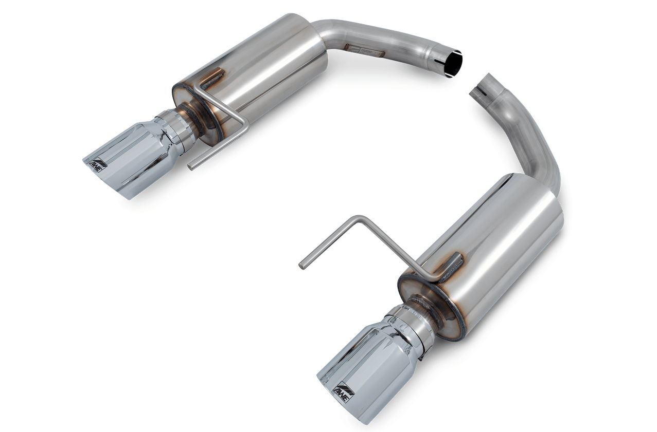 AWE Touring Edition Axle-back Exhaust for S550 Mustang EcoBoost - Chrome Silver Tips - Apollo Off-Road