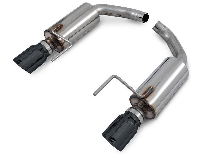 AWE Touring Edition Axle-back Exhaust for S550 Mustang EcoBoost - Diamond Black Tips - Apollo Off-Road
