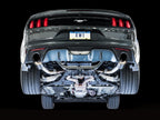 AWE Touring Edition Axle-back Exhaust for S550 Mustang EcoBoost - Diamond Black Tips - Apollo Off-Road