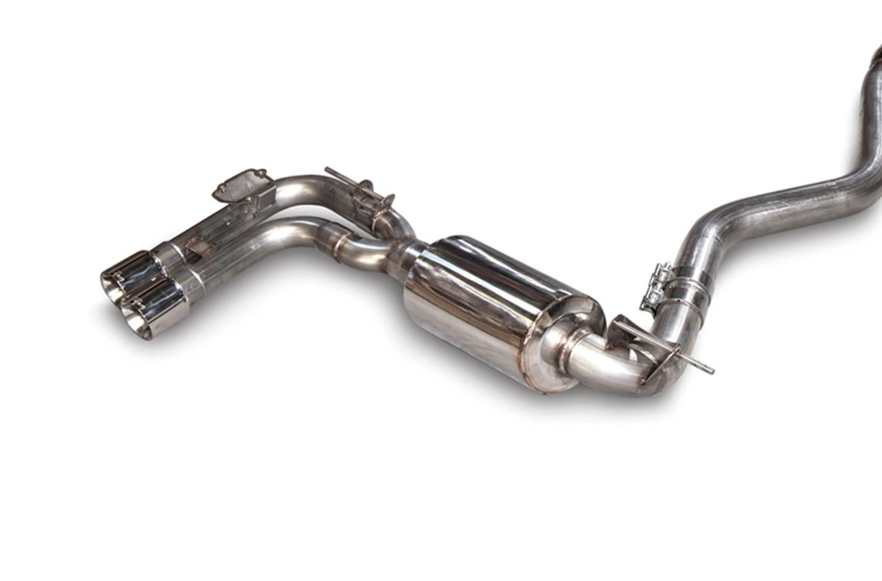 AWE Touring Edition Axle-back Exhaust, Quad Outlet for BMW F3X N20-N26 328i-428i - Chrome Silver Tips (80mm) - Apollo Off-Road