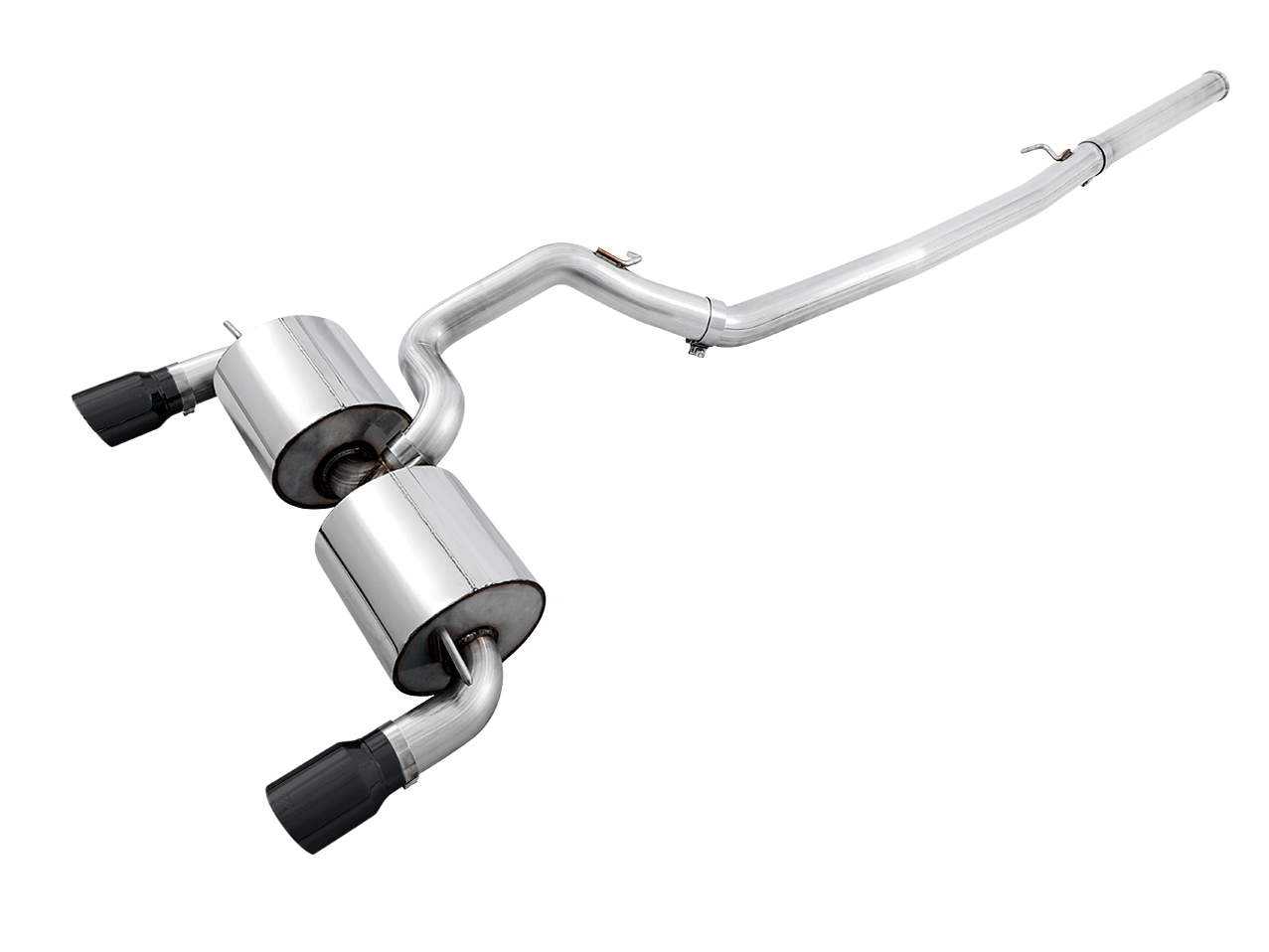 AWE Touring Edition Cat-back Exhaust for Ford Focus RS - Non-Resonated - Diamond Black Tips - Apollo Off-Road
