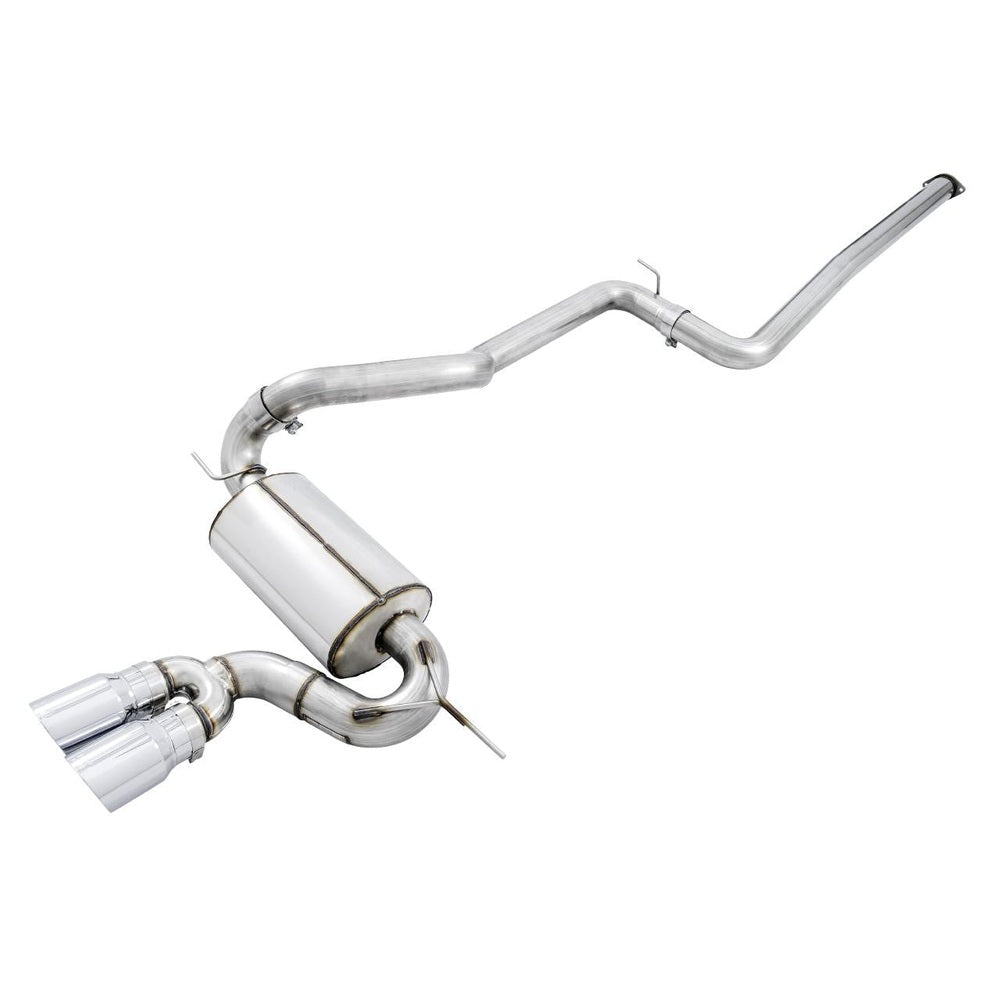 AWE Touring Edition Cat-back Exhaust for Ford Focus ST - Non-Resonated - Chrome Silver Tips - Apollo Off-Road