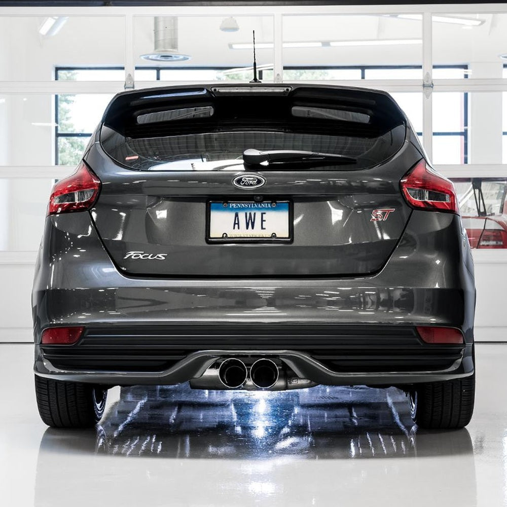 AWE Touring Edition Cat-back Exhaust for Ford Focus ST - Non-Resonated - Chrome Silver Tips - Apollo Off-Road