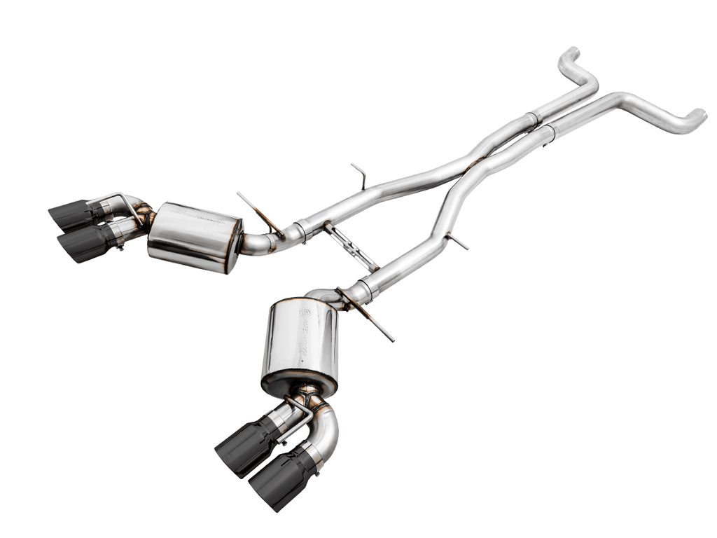 AWE Touring Edition Cat-back Exhaust for Gen6 Camaro SS - ZL1 - Non-Resonated - Diamond Black Tips (Quad Outlet) - Apollo Off-Road