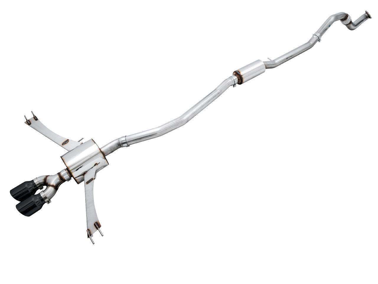 AWE Touring Edition Exhaust for 10th Gen Civic Si Coupe - Sedan (includes Front Pipe) - Dual Diamond Black Tips - Apollo Off-Road