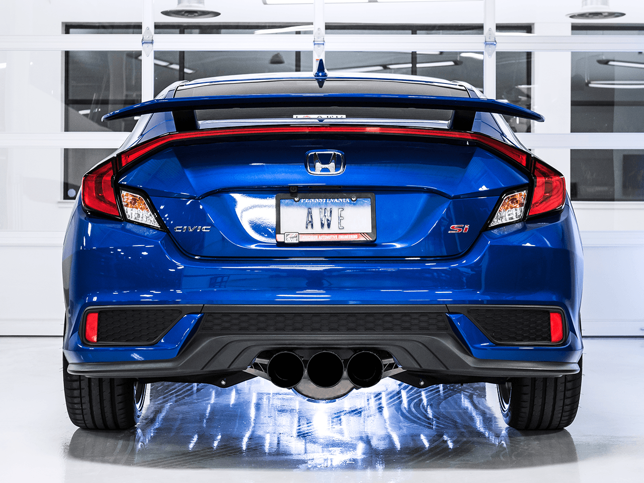 AWE Touring Edition Exhaust for 10th Gen Civic Si Coupe - Sedan (includes Front Pipe) - Dual Diamond Black Tips - Apollo Off-Road
