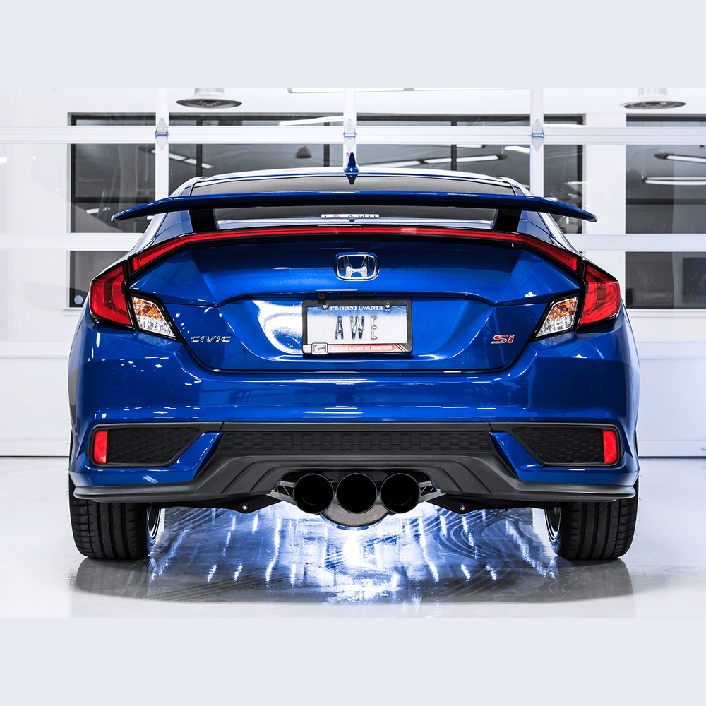 AWE Touring Edition Exhaust for 10th Gen Civic Si Coupe - Sedan (includes Front Pipe) - Triple Diamond Black Tips - Apollo Off-Road