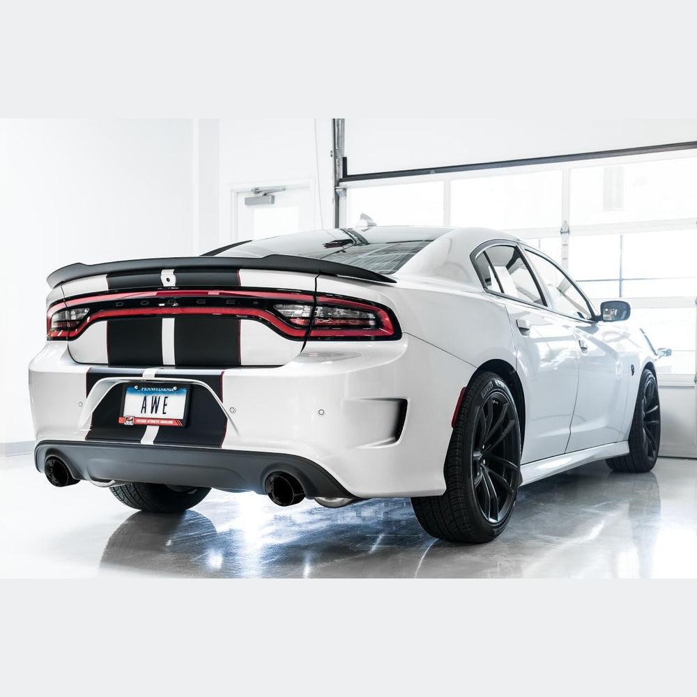 AWE Touring Edition Exhaust for 15+ Charger 6.4 - 6.2 SC - Diamond Black Tips - Apollo Off-Road